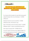 2025&sol;2026 AG-ACNP Exam Review &ndash; 90 High-Yield Q&As with Detailed Rationales &vert; Asthma&comma; COPD&comma; Pneumonia&comma; ARDS&comma; TB&comma; Vent Settings & Pulmonary Mastery