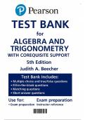 Algebra and Trigonometry with Corequisite Support 5th Edition - Test Bank by Judith A&period; Beecher&comma; Judith A&period; Penna&comma; Marvin L&period; Bittinger