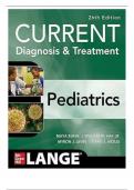 TEST BANK For CURRENT Diagnosis & Treatment Pediatrics&comma; 26th Edition by Maya Bunik&semi; William W&period; Hay&comma; Verified Chapters 1 - 46 Fully Covered&comma;Complete Guide A&plus;&comma;Newest Version 2025&period;
