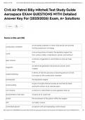 Civil Air Patrol Billy Mitchell Test Study Guide Aerospace EXAM QUESTIONS WITH Detailed Answer Key For &lpar;2025&vert;2026&rpar; Exam&comma; A&plus; Solutions