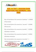 AHE 110 Test 1 &ndash; 2025&sol;2026 Medical Terminology Exam &vert; 100 Verified Q&As on Anatomy&comma; Word Roots&comma; Definitions&comma; Planes&comma; and Body Systems