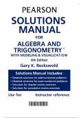 Algebra & Trigonometry &sol; Precalculus with Modeling and Visualization 6th Edition - Solutions Manual by Gary K&period; Rockswold