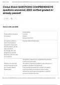 CMAA EXAM QUESTIONS COMPREHENSIVE questions answered&comma; 2025 verified graded A&plus; already passed&excl;