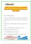 Title&colon; ANZCA Primary Definitions 2025 &ndash; Essential Terminology for Physiology&comma; Pharmacology&comma; Anatomy & Clinical Measurement