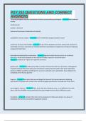 PSY 352 QUESTIONS AND CORRECT ANSWERS