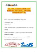 PTA Final Exam &ndash; 2025&sol;2026 &vert; 100&plus; Verified Q&A &vert; Physical Agents&comma; Pain Physiology&comma; Electrotherapy&comma; Cryotherapy & Ultrasound