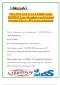 Florida PTA Laws and Rules Exam &ndash; 2025&sol;2026 &vert; 140&plus; Official Q&A &vert; Chapter 486&comma; Rule 64B17&comma; Chapter 456 &vert; Licensure&comma; Ethics&comma; Supervision&comma; Violations