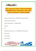 PTA Licensure Exam 2025&sol;2026 &ndash; 300&plus; Musculoskeletal Questions with Verified Answers &vert; ROM&comma; MMT&comma; Gait&comma; Nerve Plexuses&comma; Ortho Tests&comma; Prosthetics&comma; Pathologies