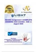 INC4802 Assignment 3 &lpar;COMPLETE ANSWERS&rpar; 2025 &lpar;816362&rpar; - DUE 11 August 2025&semi; 100&percnt; TRUSTED Complete&comma; trusted solutions and explanations