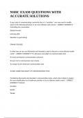 NSHC EXAM QUESTIONS WITH ACCURATE SOLUTIONS&period;