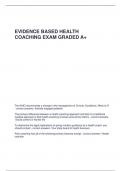 EVIDENCE BASED HEALTH COACHING EXAM GRADED A&plus;