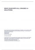 NSHC EXAM WITH ALL GRADED A&plus; SOLUTIONS
