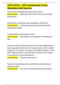 NIFA RNFA - OR Fundamentals Exam Questions And Answers&period;docx