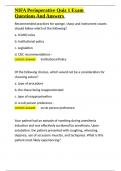 NIFA Perioperative Quiz 1 Exam Questions And Answers&period;docx