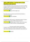 NIFA APRN RNFA - Perioperative Exam Questions And Answers&period;docx