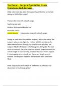 Northstar - Surgical Specialties Exam Questions And Answers&period;docx