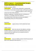 RNFA Course 1 - Gastrointestinal Surgery Exam Questions And Answers&period;docx