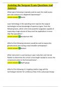 Assisting the Surgeon Exam Questions And Answers&period;docx