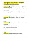 Surgical Instruments - Final Exam Study Guide Questions And Answers&period;docx