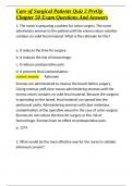 Care of Surgical Patients Quiz 2 PreOp Chapter 50 Exam Questions And Answers&period;docx