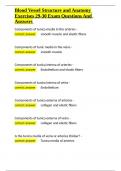 Blood Vessel Structure and Anatomy Exercises 29-30 Exam Questions And Answers&period;docx