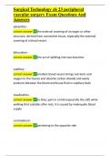 Surgical Technology ch 23 peripheral vascular surgery Exam Questions And Answers&period;docx