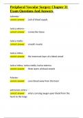 Peripheral Vascular Surgery Chapter 31 Exam Questions And Answers&period;docx