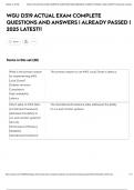 WGU D319 ACTUAL EXAM COMPLETE QUESTIONS AND ANSWERS &vert; ALREADY PASSED &vert; 2025 LATEST&excl;&excl;