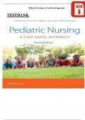 Test Bank For Pediatric Nursing- A Case-Based Approach 2nd Edition Tagher Knapp Test Bank Latest Update 2023&vert; All Chapters Covered&vert; ISBN NO&colon;10&comma;&vert; ISBN NO-13&comma;978-1975209063