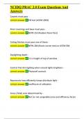NCIDQ PRAC 2&period;0 Exam Questions And Answers&period;docx