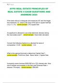 AYPO REAL ESTATE PRINCIPLES OF  REAL ESTATE II EXAM QUESTIONS AND  ANSWERS 2025