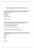 NSHC EXAM WITH 100&percnt; VERIFIED SOLUTIONS&excl;&excl;