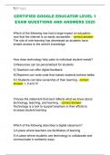 CERTIFIED GOOGLE EDUCATOR LEVEL 1  EXAM QUESTIONS AND ANSWERS 2025 