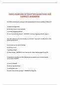 NSHC EXAM END OF CHAPTER QUESTIONS AND CORRECT ANSWERS&excl;&excl;