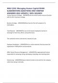 WGU C202&colon; Managing Human Capital EXAM ELABORATIONS QUESTIONS AND VERIFIED ANSWERS 2025 UPDATE &vert; 100&percnt; SOLVED&excl;&excl;
