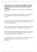 Range Safety Course EXAM 2025 COMPLETE EXAM QUESTIONS AND ACCURATE ANSWERS &vert;ALREADY PASSED&excl;&excl;
