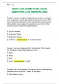 NURS 3366 PATHO FINAL EXAM  QUESTIONS AND ANSWERS 2025