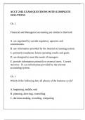 ACCT 2102 EXAM QUESTIONS WITH COMPLETE SOLUTIONS