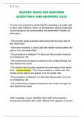 SURVEY NURS 209 MIDTERM  QUESTIONS AND ANSWERS 2025 
