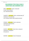 WALGREENS PTCB FINAL EXAM 2  QUESTIONS AND ANSWERS 2025 