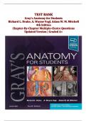 Gray&rsquo;s Anatomy for Students &ndash; Drake&comma; Vogl & Mitchell &ndash; 4th Edition &ndash; Complete Test Bank with Detailed Anatomy Questions
