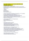 FAE CORE EXAMS SET 2025&sol;2026 QUESTIONS AND ANSWERS GRADED A&plus;&plus;