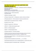 FAE PRACTICE EXAM 2025&sol;2026 QUESTIONS AND ANSWERS GRADED A&plus;&plus;