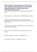 Master Esthetics Virginia State Board Exam Review 2025 COMPLETE EXAM QUESTIONS AND VERIFIED ANSWERS &vert;RECENTLY TESTING REAL EXAM QUESTIONS&vert; 100&percnt; SOLVED&excl;