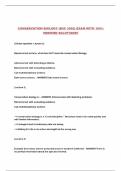 CONSERVATION BIOLOGY &lpar;BSC 3052&rpar; EXAM WITH 100&percnt; VERIFIED SOLUTIONS&excl;&excl;