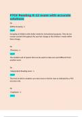 FTCE Reading K-12 exam with accurate solutions