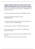 FLORIDA TERMITE EXAM 2025 EXAM LATEST &lpar;2025&rpar; COMPLETE QUESTIONS With 100&percnt; Verified Solutions&comma;