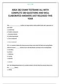 ABSA 3B2 EXAM TESTBANK ALL WITH COMPLETE 500 QUESTIONS AND WELL ELABORATED ANSWERS JUST RELEASED THIS YEAR