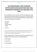 GCP PROFESSIONAL DATA ENGINEER CERTIFICATION EXAM QUESTIONS AND WELL ELABORATED ANSWERS JUST RELEASED THIS YEAR
