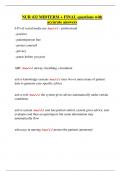  NUR 432 &ndash; Midterm & Final Exam Questions with Correct Answers &ndash; Ethics&comma; Leadership & Clinical Decision Support
